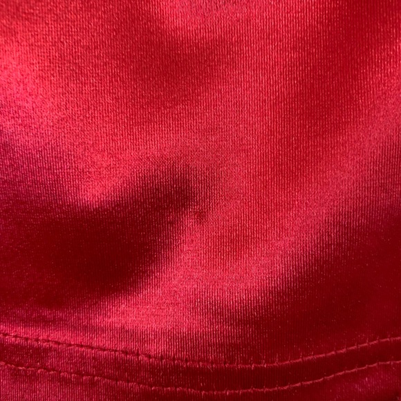 Fashion Nova Satin Midi Dress | Red - Picture 10 of 11